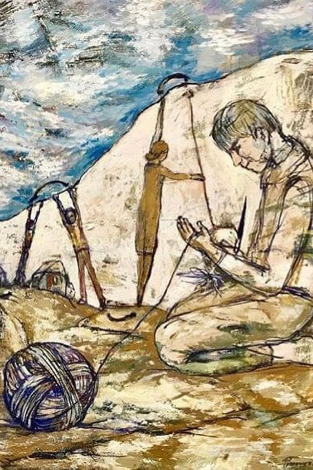 «Единство», Рушания Бадретдинова, 80х100, х.м., серия «Свет и Тень»