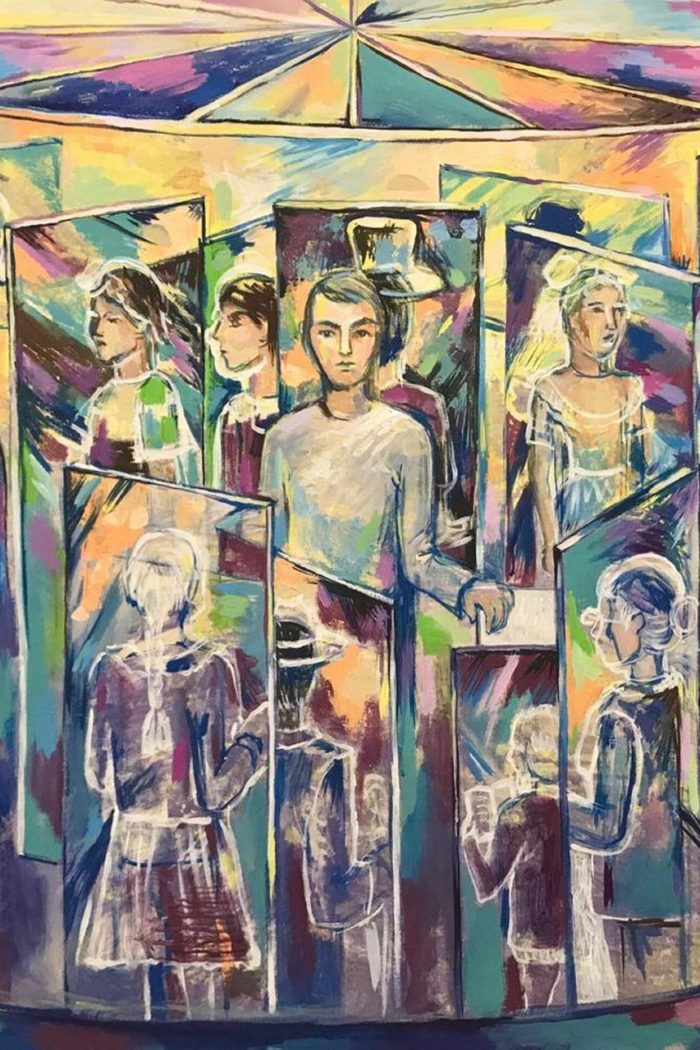 «Зеркало», Рушания Бадретдинова, 90х110, х.м., серия «Путь к себе»