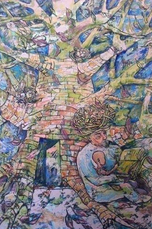 «Гнезда», Рушания Бадретдинова, 110х80, х.м., 2014, серия «Родной край»